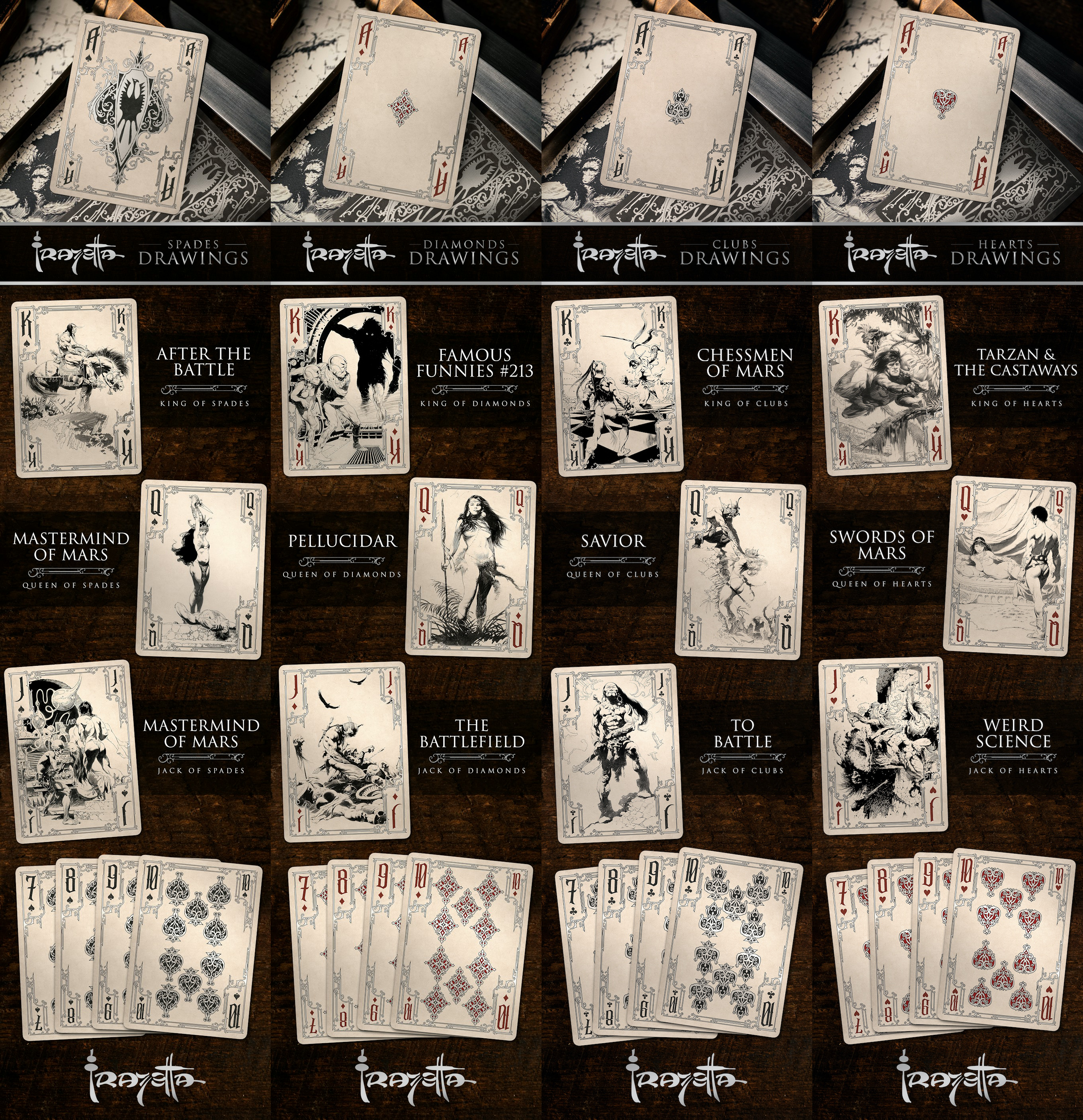 Drawings deck cards